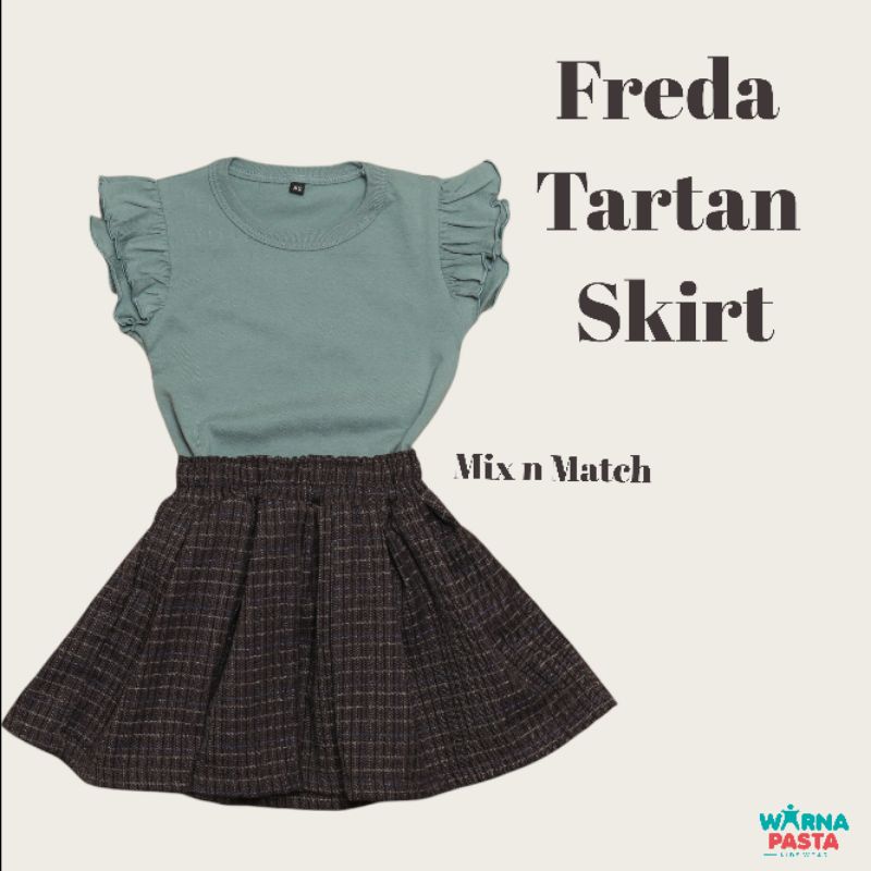 ROK PENDEK ANAK | BAWAHAN ANAK PEREMPUAN | FREDA TARTAN SKIRT KIDS