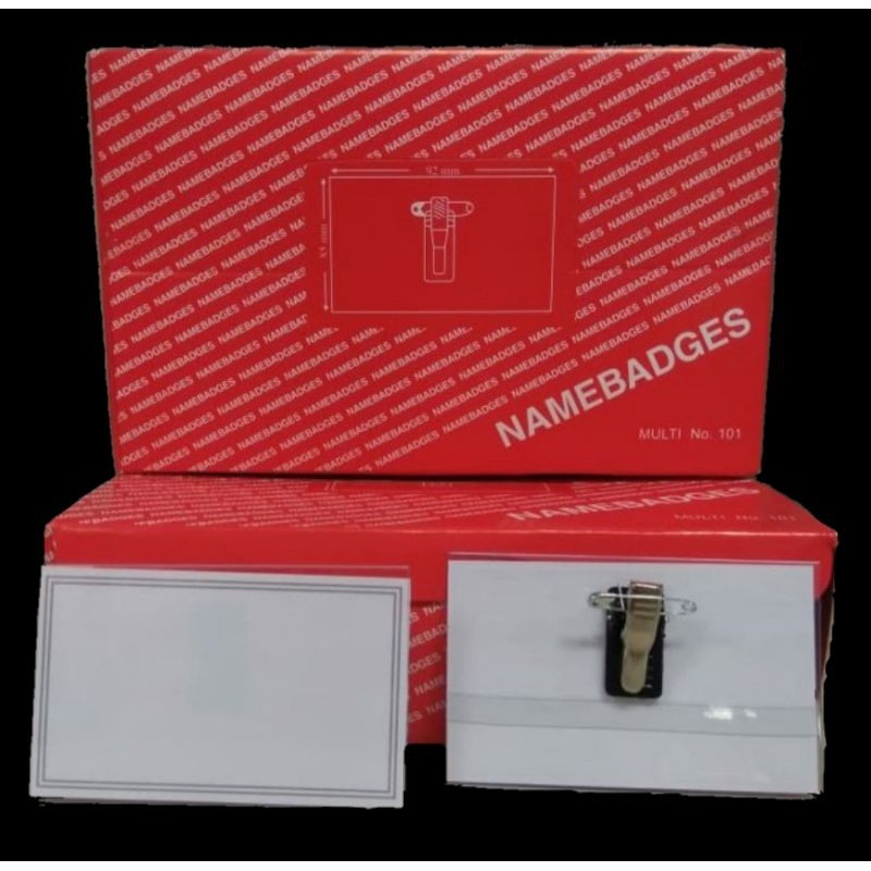 

ATH Namebadges (nametag) Multi isi 50 pcs