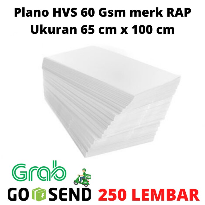 

Kertas HVS Plano 60 Gsm Ukuran 65 cm x 100 cm merk RAP (isi 250 lbr) - Tidak di Potong Berkualitas