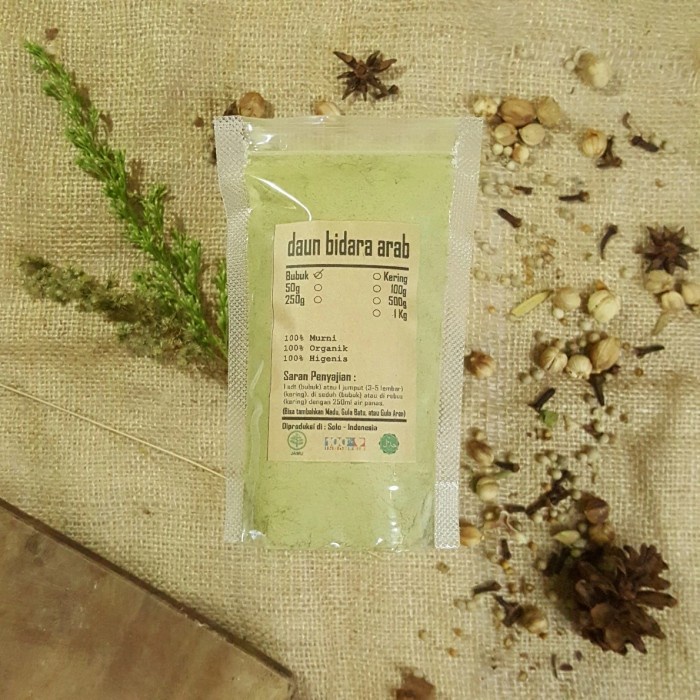 

DAUN BIDARA ARAB BUBUK 500 gr - Ziziphus Mauritiana - MURNI - JS