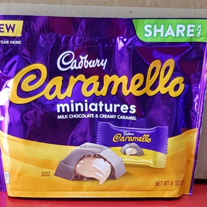 

TERBARU CADBURY CARAMELO MINIATURES MILK CHOCOLATE WITH CREAMY CARAMEL USA 8OZ MAKANAN & MINUMAN