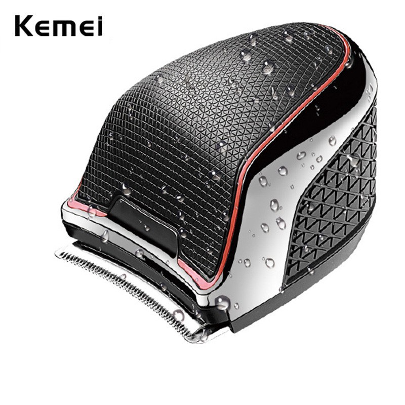 KEMEI hair trimmer KM-6036 rechargeable hair clipper oil head clipper white washable clipper turbo mode self haircut hair cutter