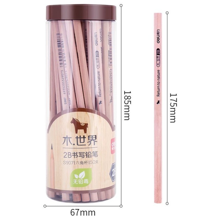 

Jualan Pencil 2B Deli Burlywood S907 Terbatas