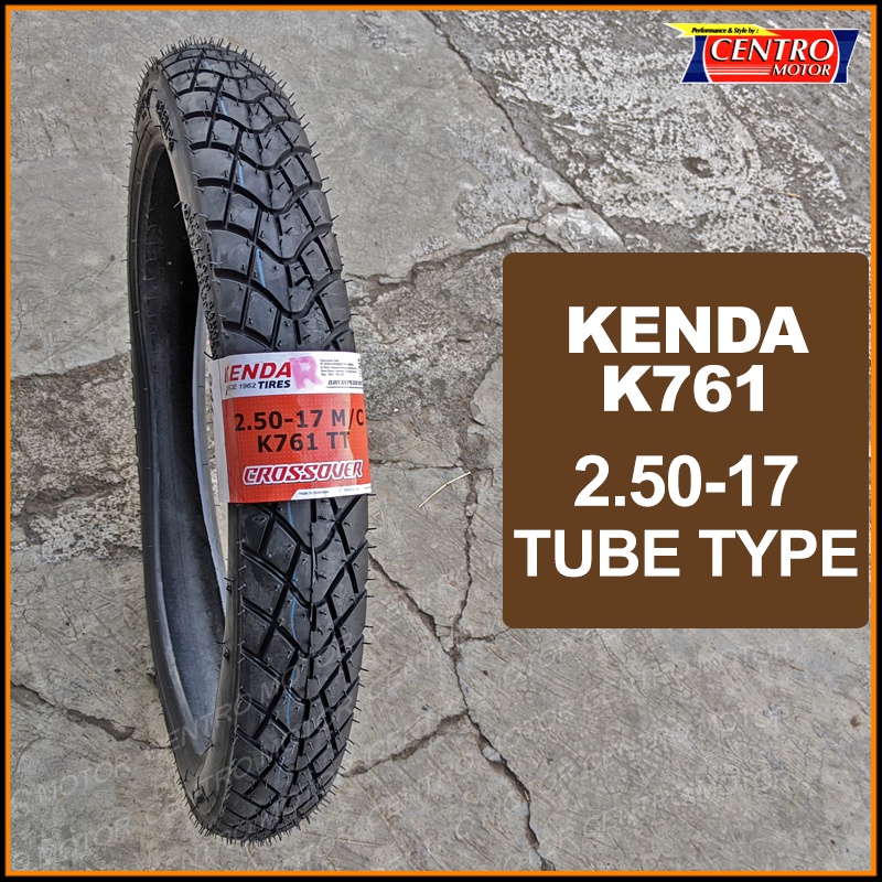 BAN KENDA K761 250-17 BAN DUAL PURPOSE TUBE TYPE.Cocok untuk ban depan motor Bebek