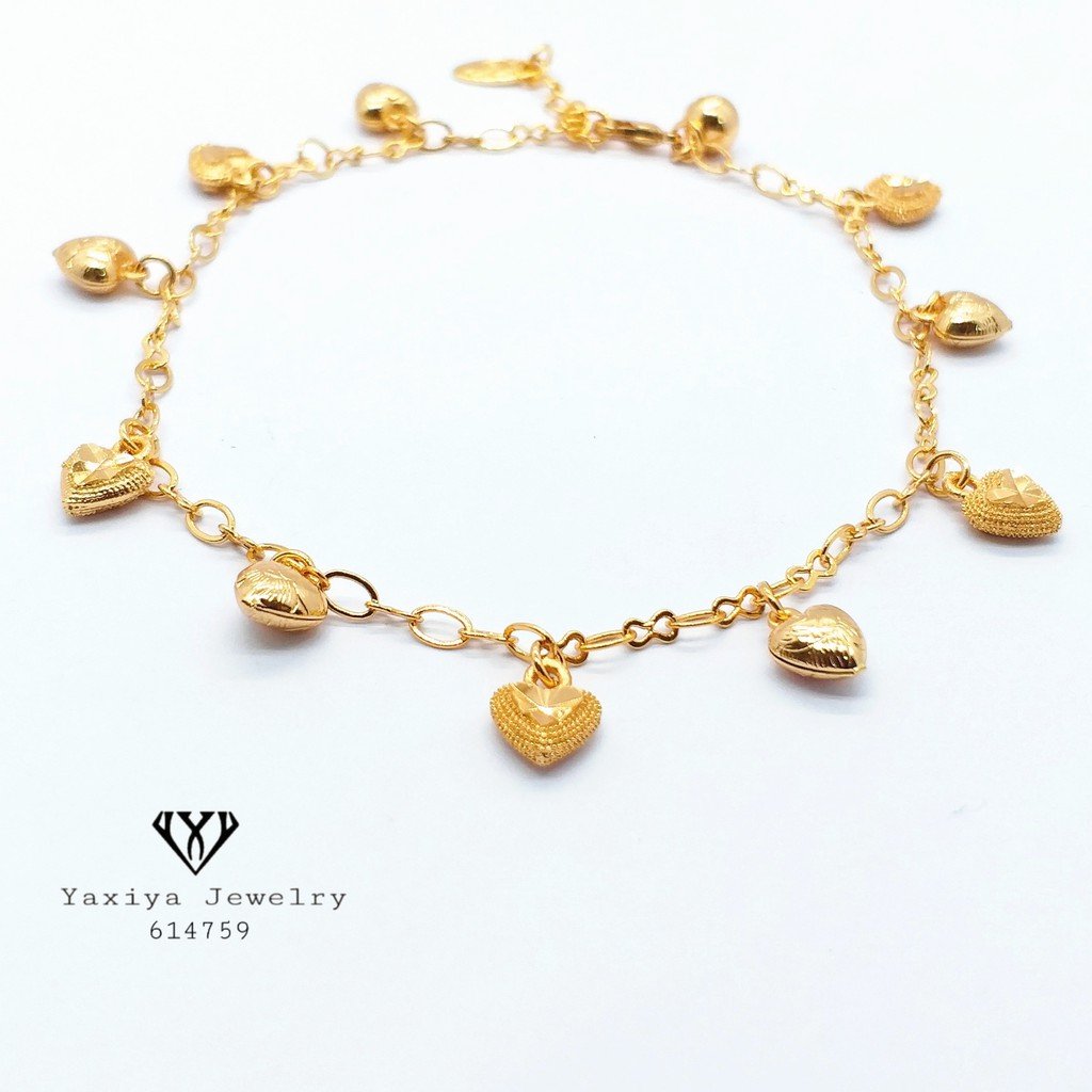 

Gelang kaki Perhiasan imitasi Gold 18k Yaxiya 426