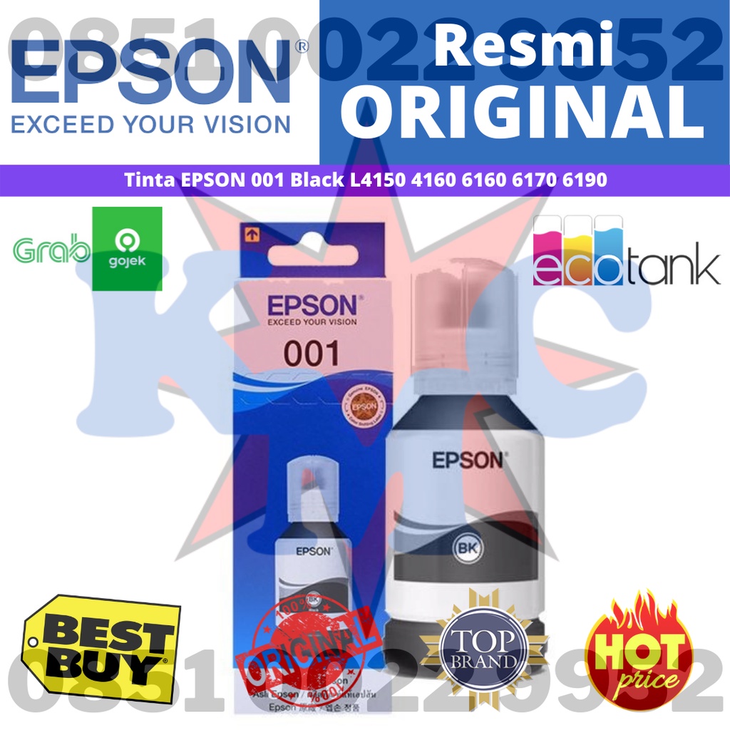 TINTA EPSON 001 ORIGINAL