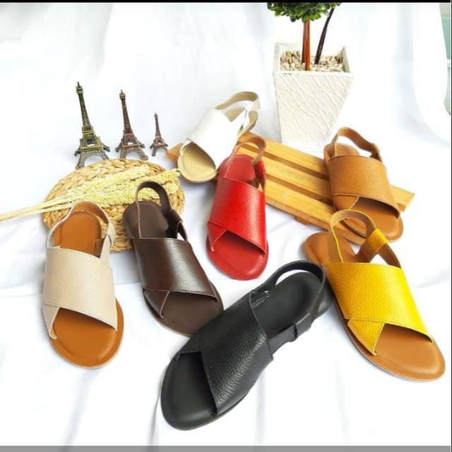Sandal kulit wanita / Sandal kulit garut / Sandal wanita