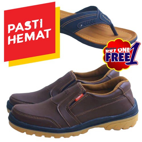 ( BISA COD ) SEPATU KULIT JOEMEN J 40 ORIGINAL IMPORT FREE SANDAL KULIT