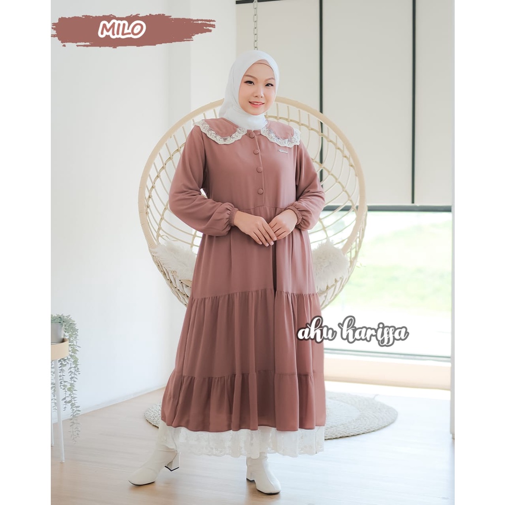 MIDI DRESS CERUTY MIKAYLA AKU KARISSA REMAJA WANITA STYLE SERUT SUSUN KOREAN LOOK