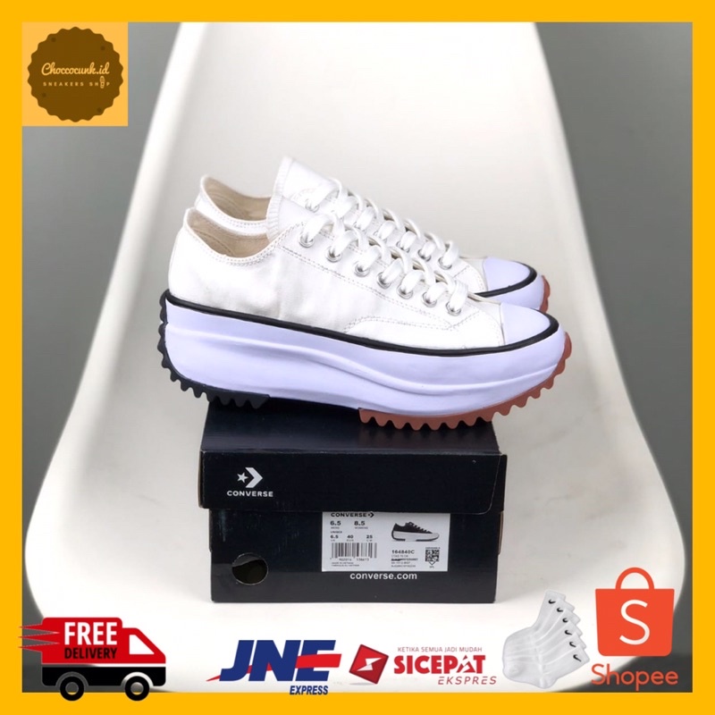 Converse run star hike low white