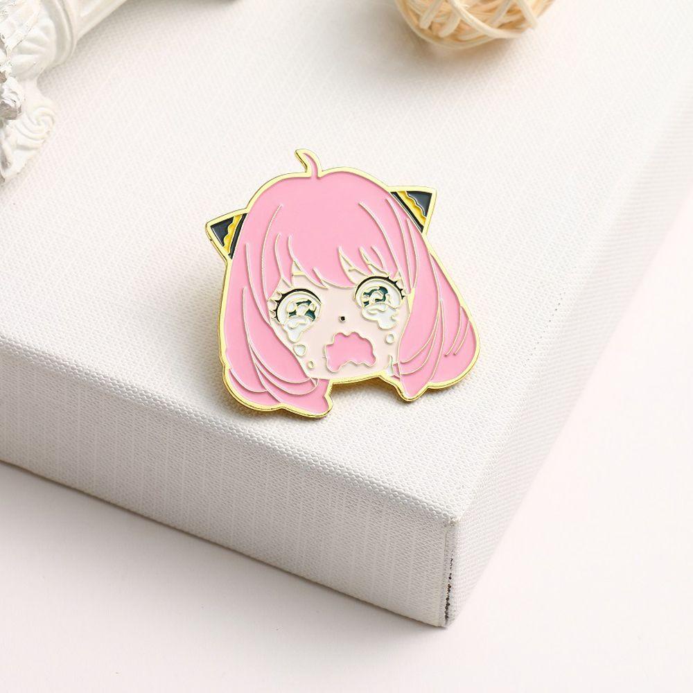 Needway   SPY X Keluarga Lapel Pin Ransel Cosplay Jaket Pin Pakaian Dekorasi Kartun Lencana Pin Anime Badge