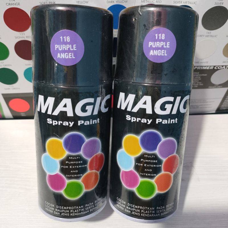 Magic Spray Paint Pilox Pilok Cat Magic  Purple Angel unggu 118 300cc Cat Semprot Serbaguna Magic Ukuran Besar 300 cc