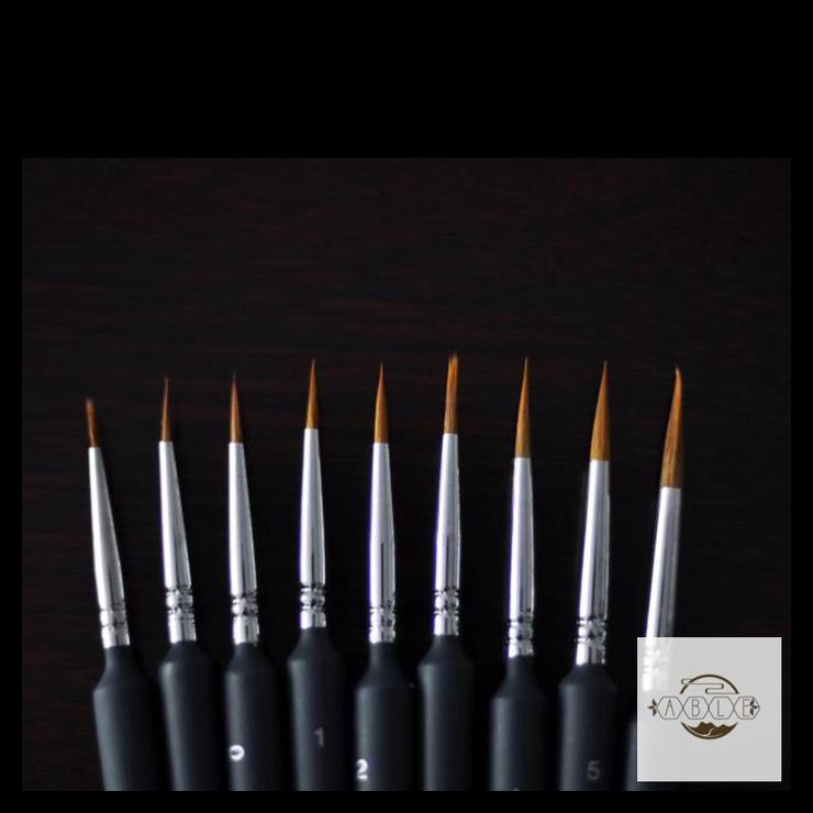

Skuy Gaskuen 9Pcs / Set Kuas Lukis Bulu Nilon Untuk Melukis Gouache Watercolor