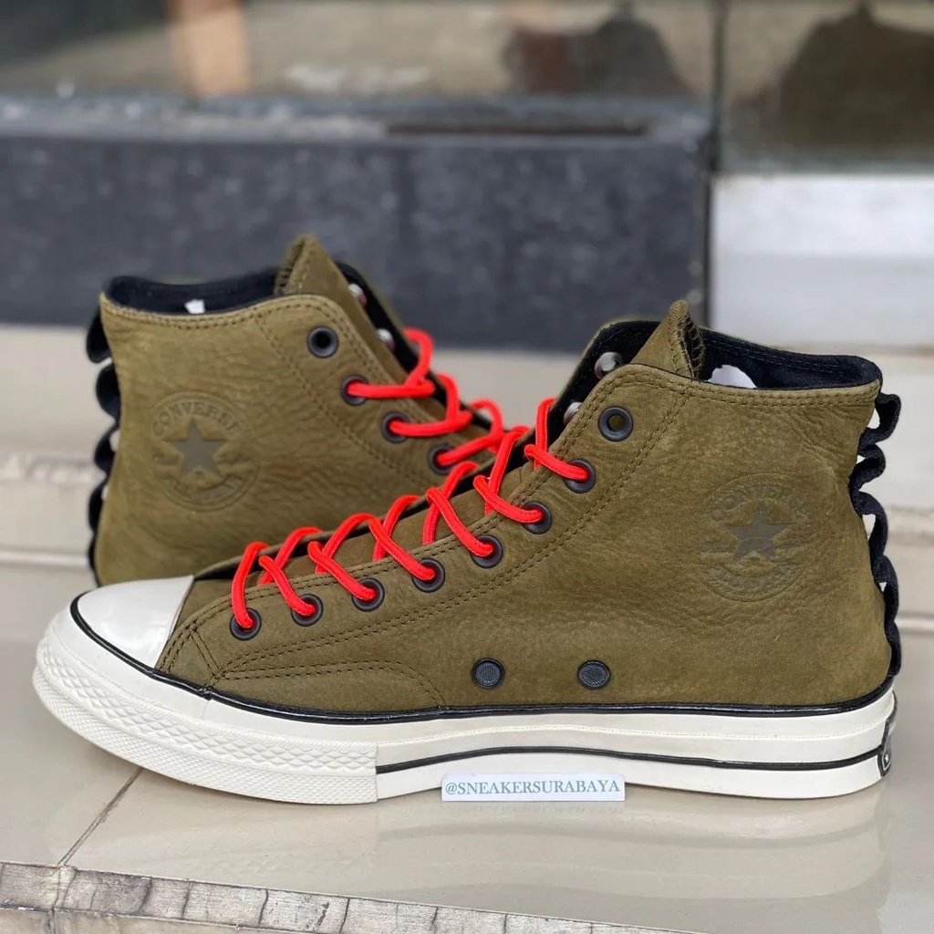 Converse Chuck Taylor 1970s Hi Speciality Nubuck Leather Olive CT 70 CT 70s