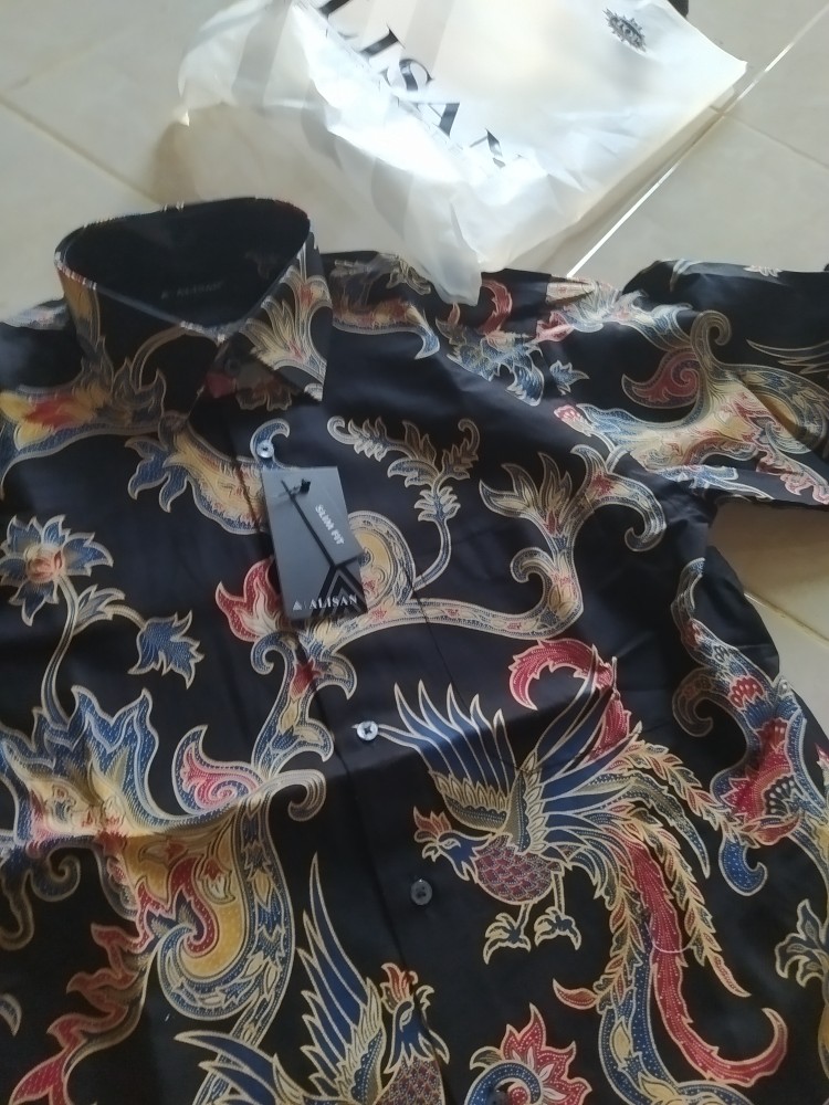 Kemeja Batik Pria Lengan Panjang Slim Fit Batik Pria Lengan Panjang Modern