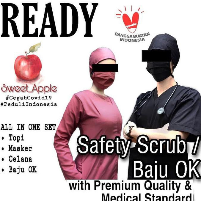 [[BISA COD]] BAJU OK / BAJU OPERASI / BAJU SCRUB / BAJU OKA LENGAN PENDEK - PROMO S-L 10PCS, TANPA