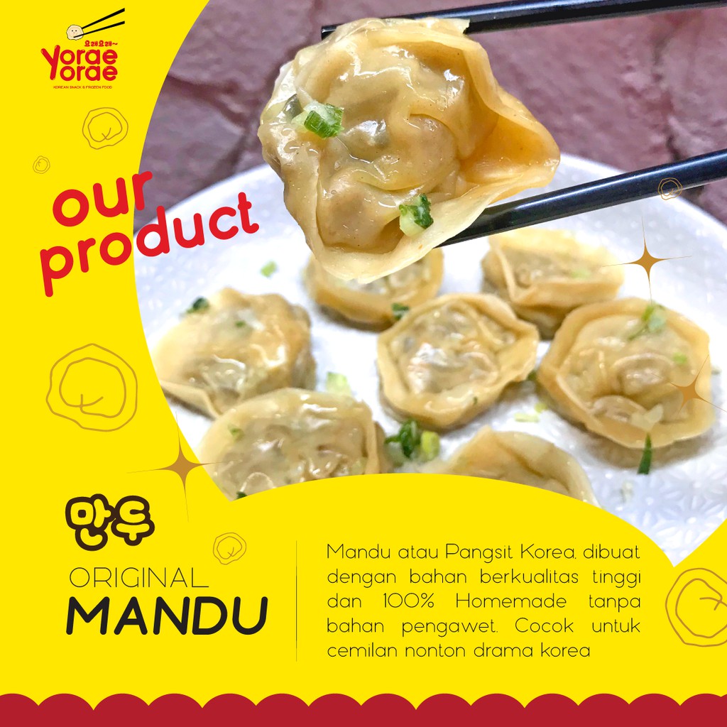 

Mandu original korea FREE special sauce (12pcs)
