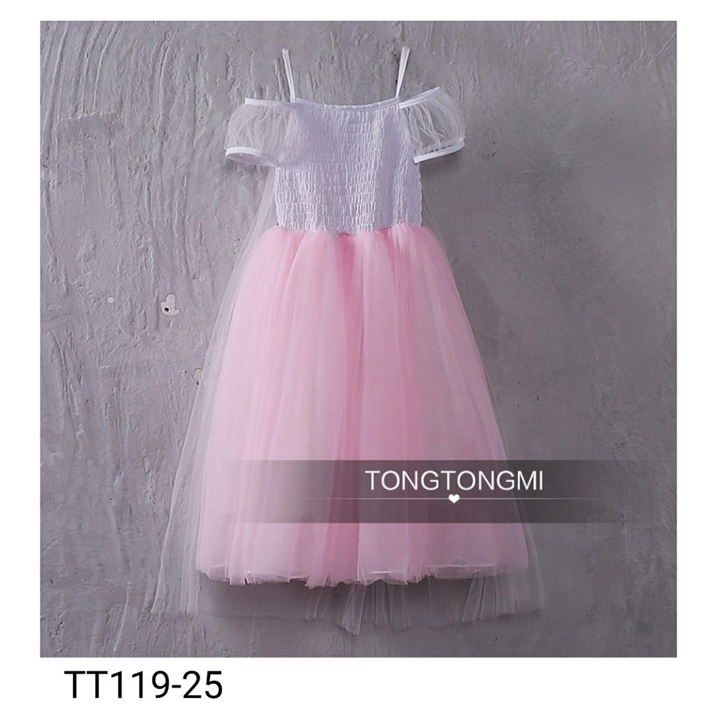 DRESS ANAK TONGTONGMI PINK TT11925