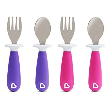 Munchkin Raise Spoon and Fork / Sendok Garpu Anak 12m+ (Tersedia varian warna)