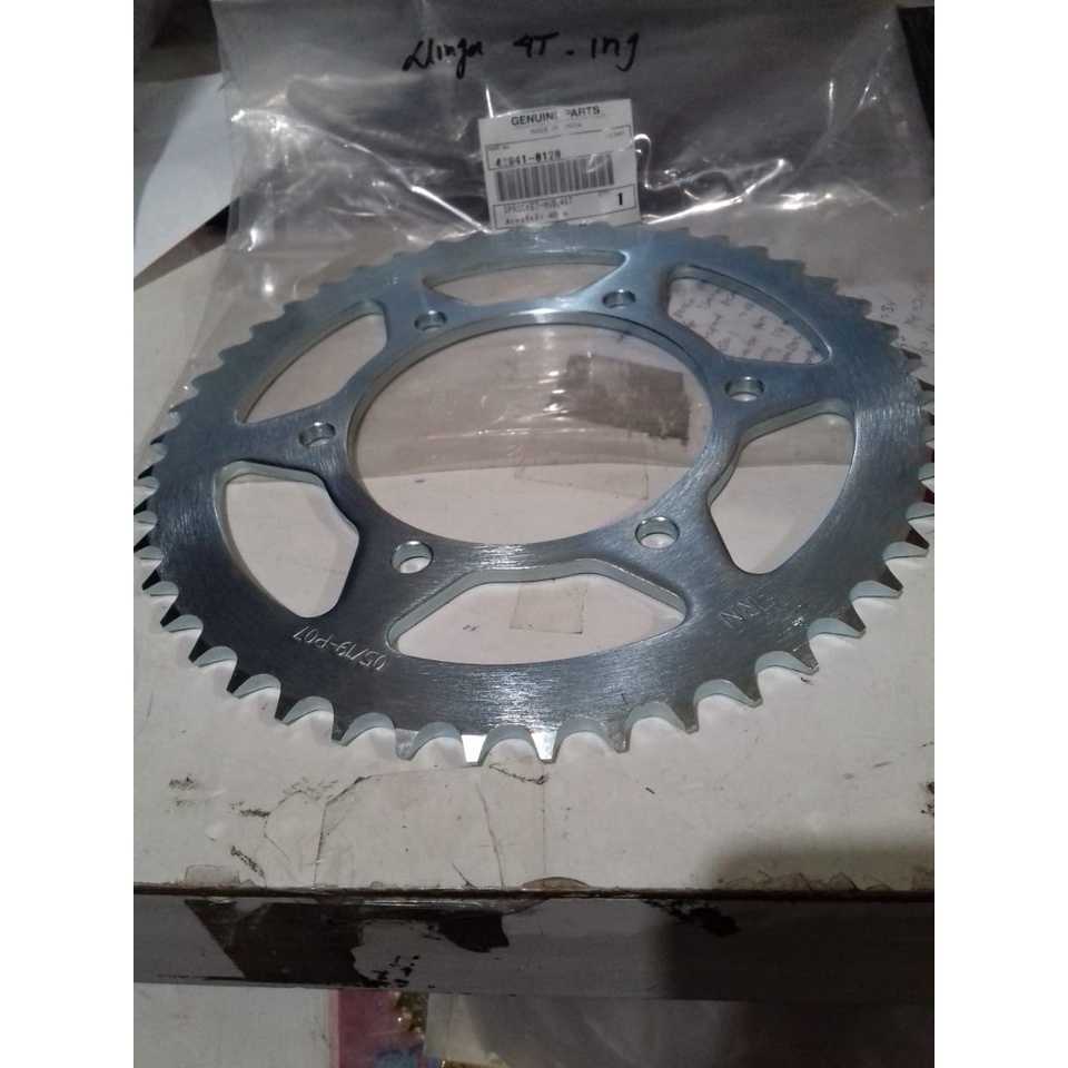 GEAR GIR BELAKANG NINJA 4TAK NINJA 250 FI/SPROCKET HUB KAWASAKI NINJA 250 46T NINJA 4TAK 4 TAK UKURAN 46 ASLI ORIGINAL MADE IN INDIA 42041.0120