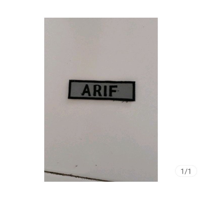 papan nama/name tag/papan nama bordir/name tag bordir