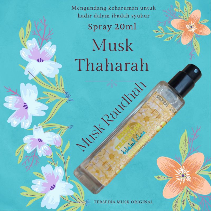 Body Mist Misk Thaharah Spray 35ml Premium Parfum Wanita | Musk Arabian