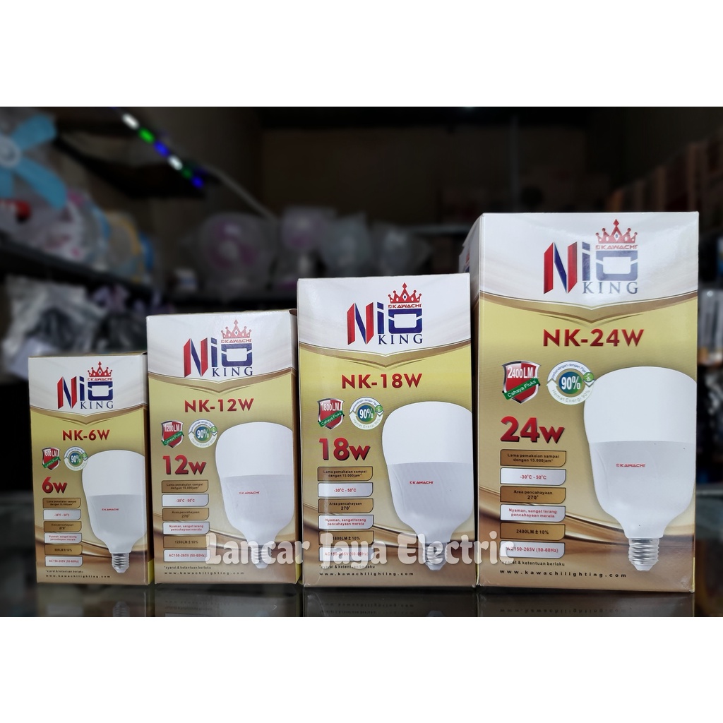 Lampu LED NIO King Kawachi - Lampu LED Super Terang - Lampu LED Bergaransi - Lampu Led Kawachi 6W - 