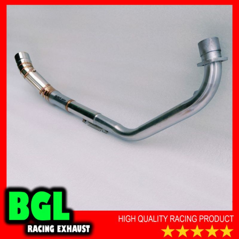 pipa leher knalpot racing Honda Sonic 150 stainles leheran knalpot racing sonic 150R Supra GTR-1