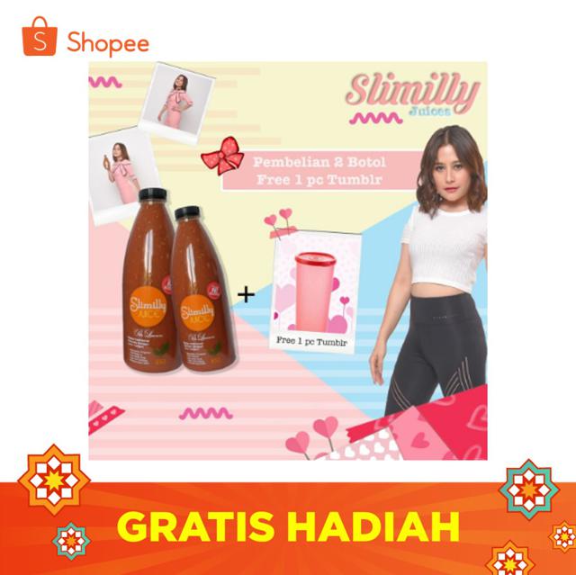 Paket Hemat 2 Botol Slimily Xtra Slim Fat Blocker + Free 1 Tumblr Cantik