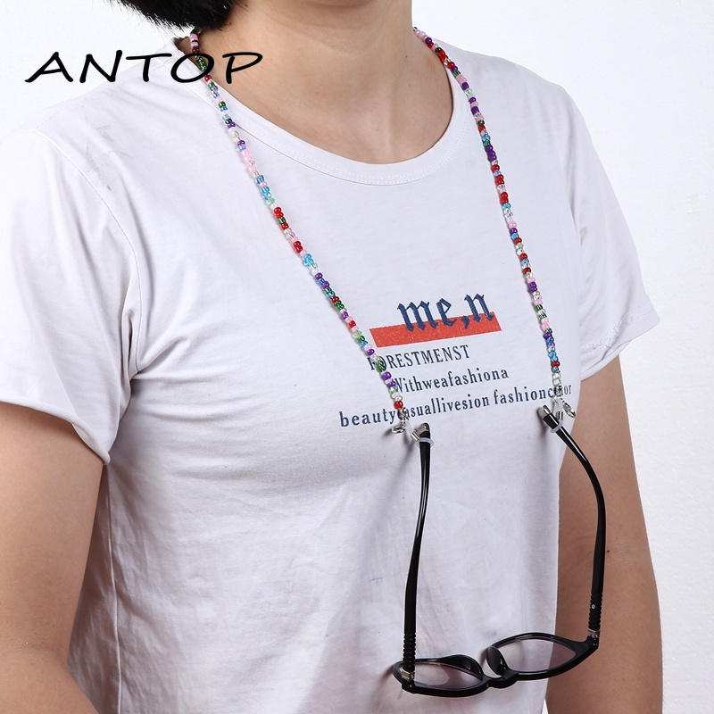 Fashion Glass Bead Lanyard Face Mask Chain Anti-slip and Anti-lost Glasses Chain ANTOP