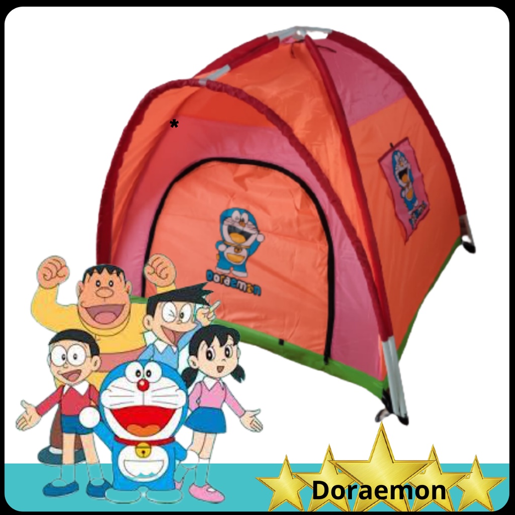 TENDA ANAK KARAKTER DORAEMON 140X140 CM _ TENDA MAINAN ANAK MURAH _ KEMAH KEMAHAN