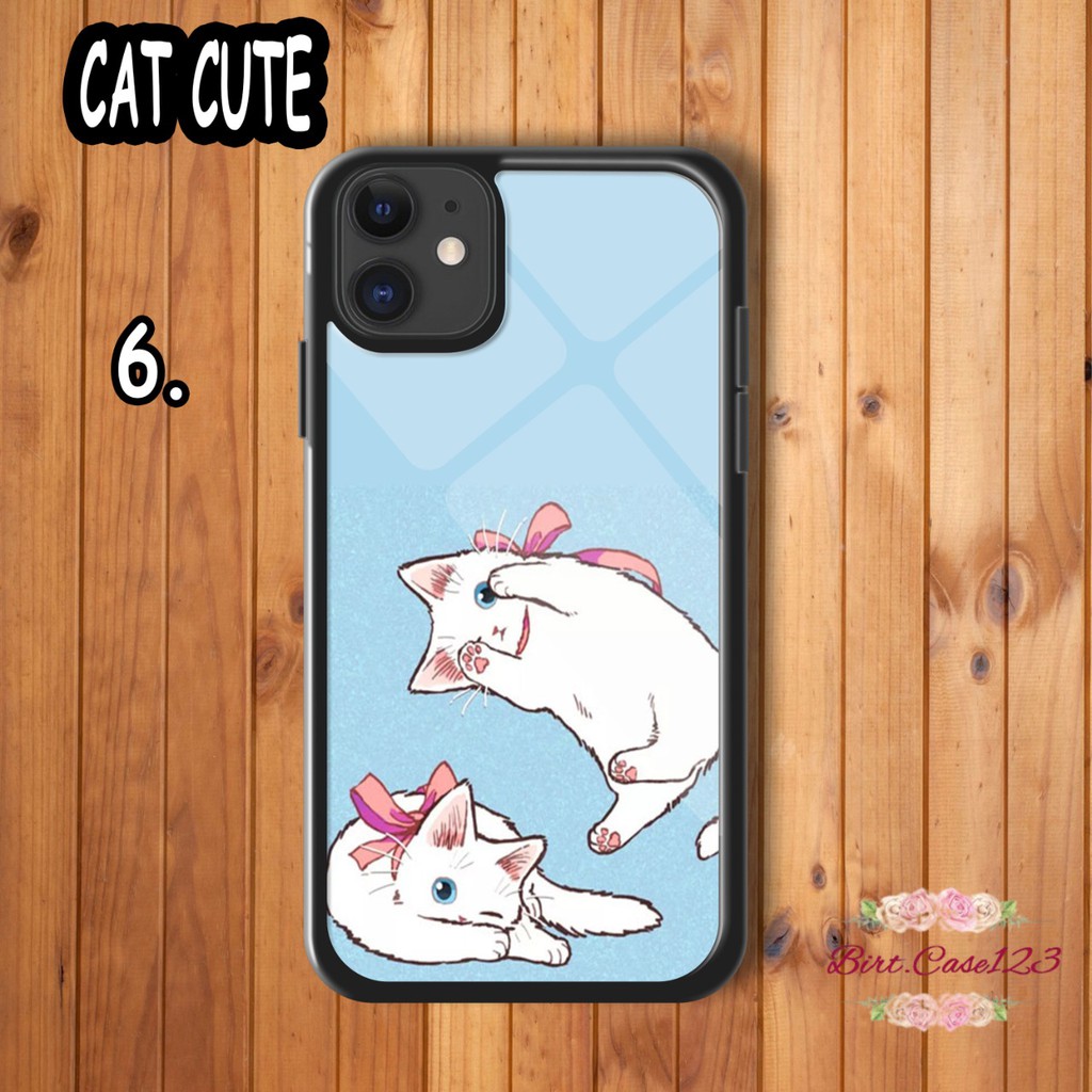 Hardcase 2d Glossy CAT CUTE Vivo Y53 Y11 Y12 Y15 Y17 Y19 U3 Y5s U20 Y91c Y90 Y1s Y30 Y50 BC3840