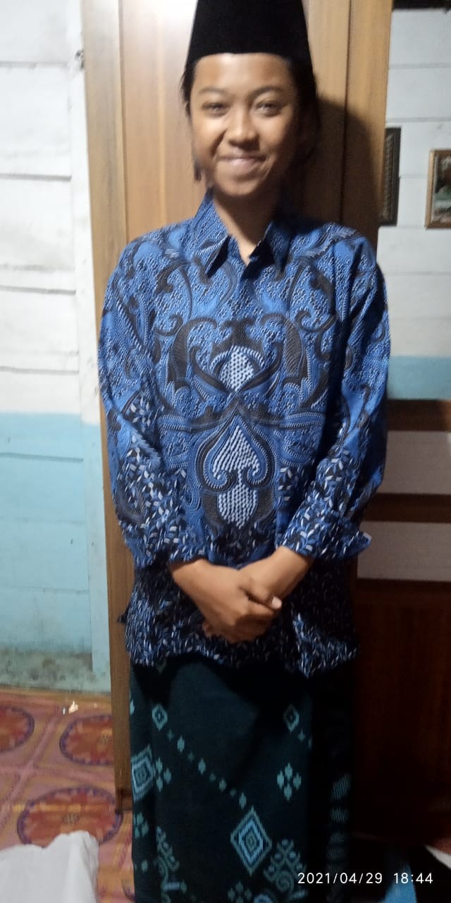 Darjito Biru Kemeja Batik Pria Full Furing Bahan Katun Primisima
