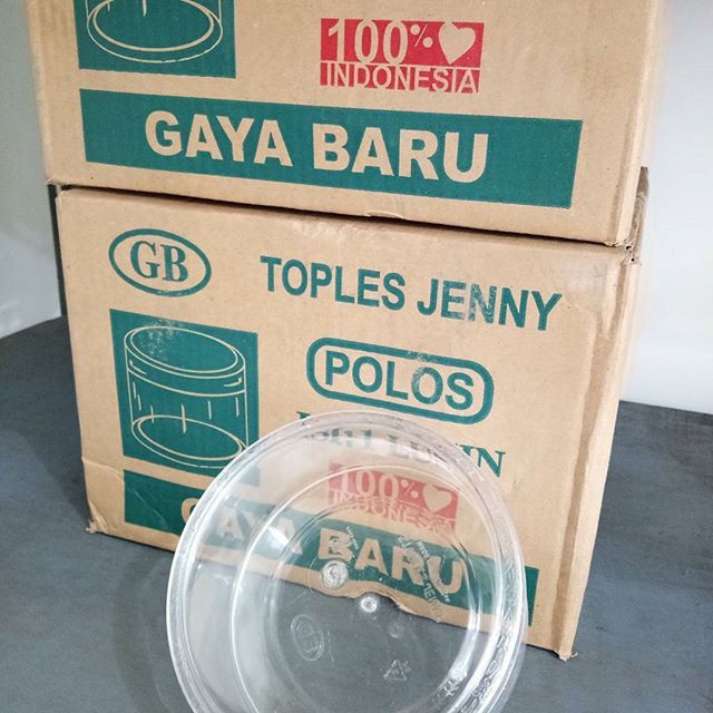 EXPEDISI GB Gaya Baru TOP 202 Toples Jenny Kue Kering Nastar Plastik Mika 450 gram