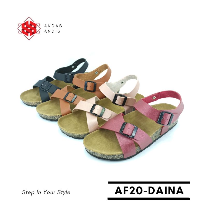 Andas Andis - Sandal Selop Wanita Tali Gesper Daina