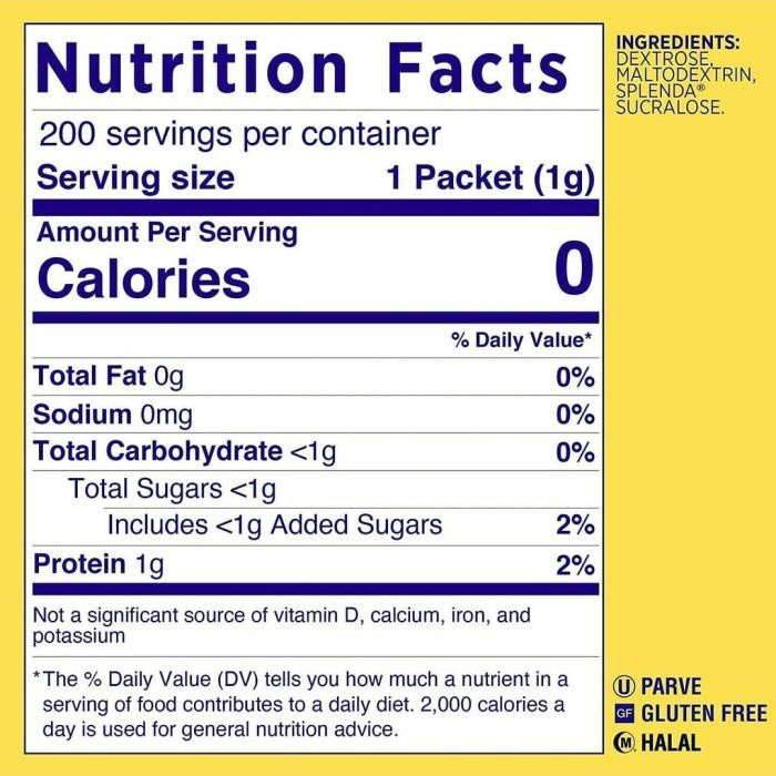 

Nay | Splenda Zero Calorie Sweetener, Single-Serve Packets (200 Count) Kualitas Terbaik