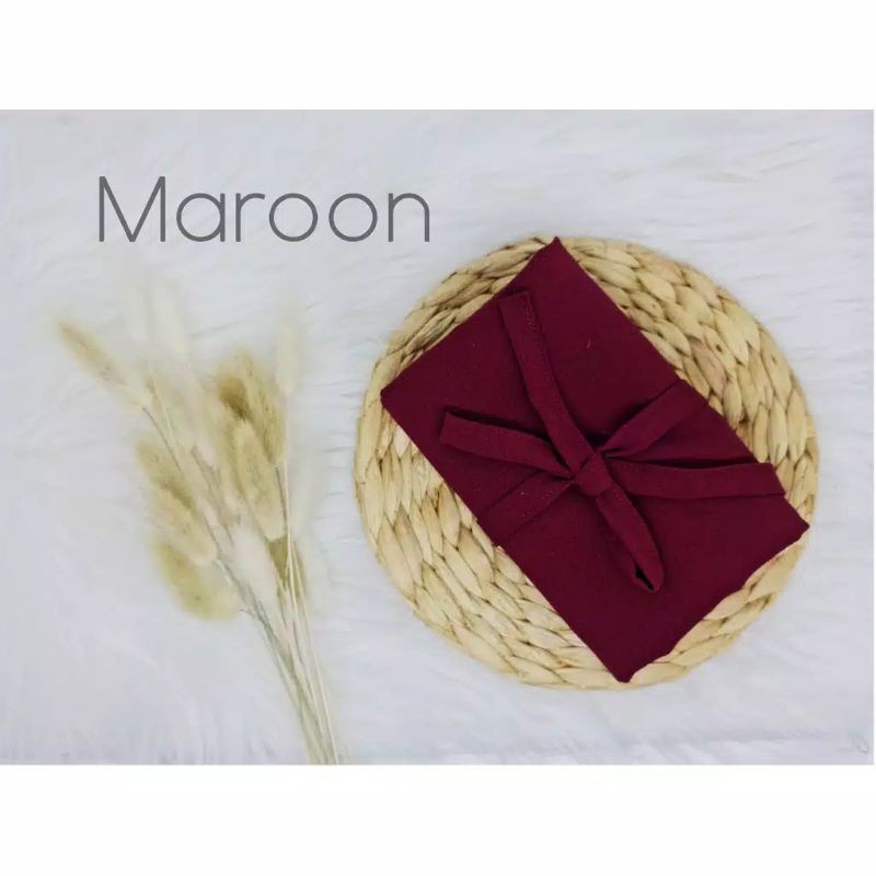 Jilbab Bergo NAURA SIZE M DEWASA / BISA UNTUK ANAK  10 TH + / HIJAB INSTAN BERGO MARYAM-Maroon