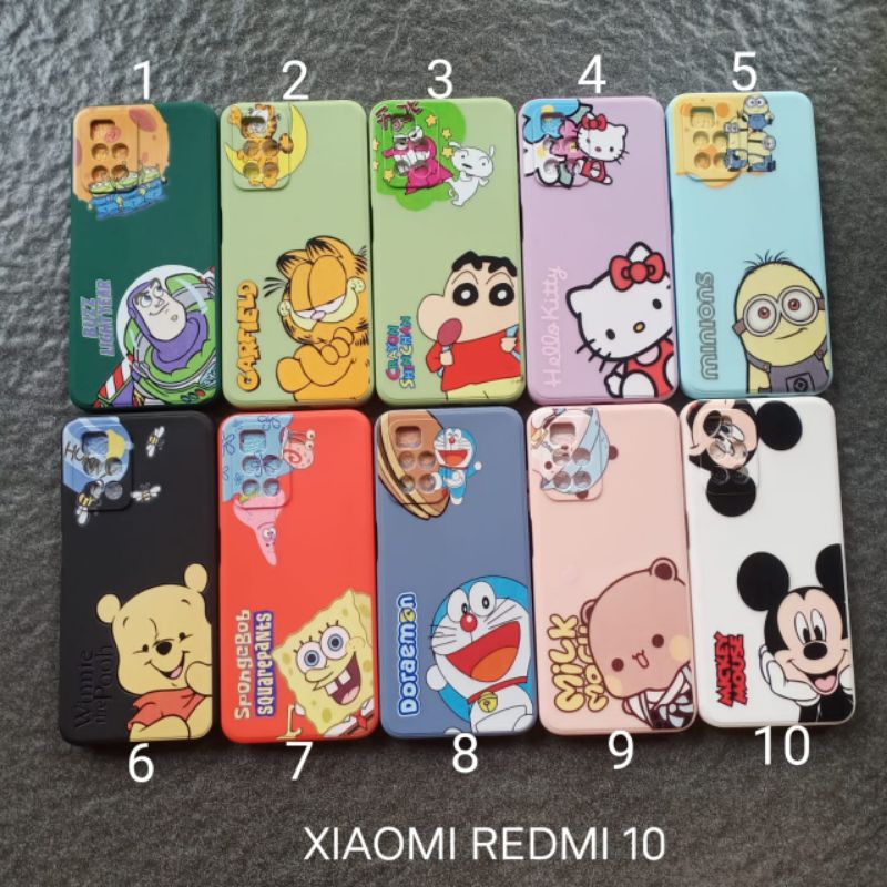 Case gambar Xiaomi Redmi 10 motif cewek soft softcase softshell silikon cover casing kesing housing