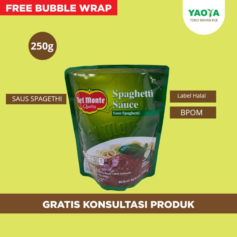 

DELMONTE SPAGHETTI SAUCE POUCH 250G