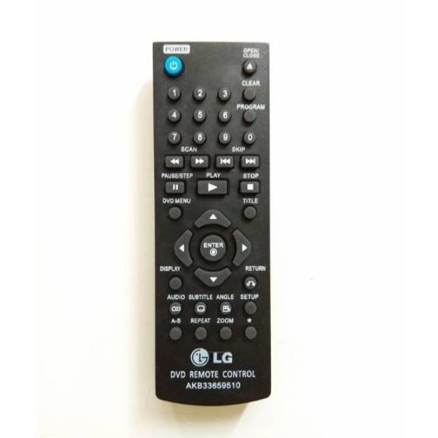 REMOT / REMOTE LG DVD PLAYER LG AKB33659510 GRADE ORIGINAL