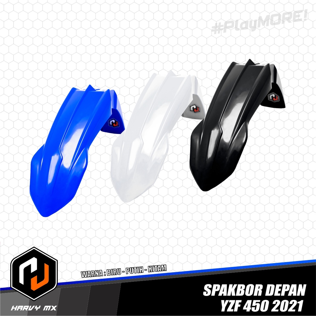 Spakbor Slebor Depan Papan Nomor Plat Nomer HARVY MX YZ 125X 2022 YZF 450 Universal PNP Yamaha WR 155