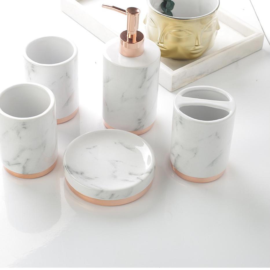 C7 Premium Marble Bathroom Set Pj35 Sale Shopee Indonesia