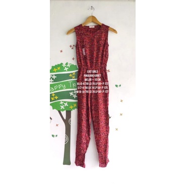 Overall Jumpsuit Panjang Anak Cewe Perempuan Exit Girls