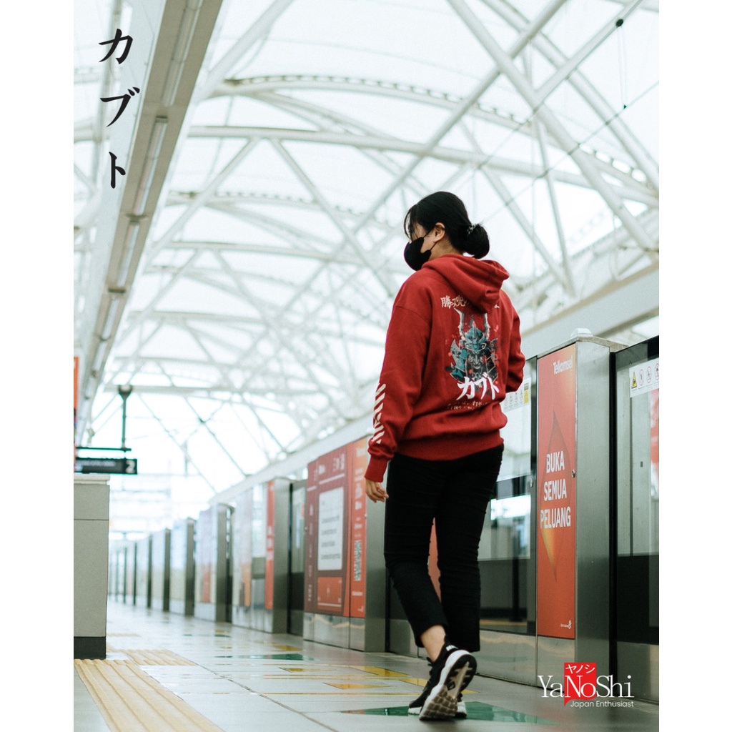 Hoodie Kabuto Jepang  Hoodie Streetwear Oleh Oleh Jepang