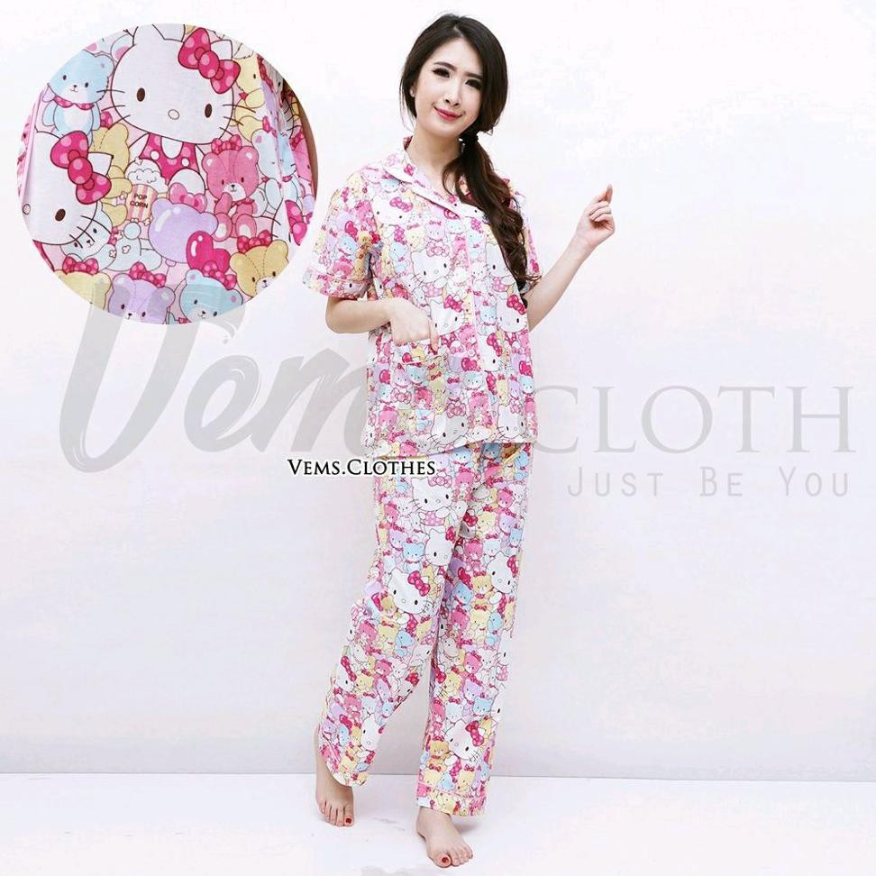 RECOMMENDED PIYAMA CP KITTY DOLL HOT