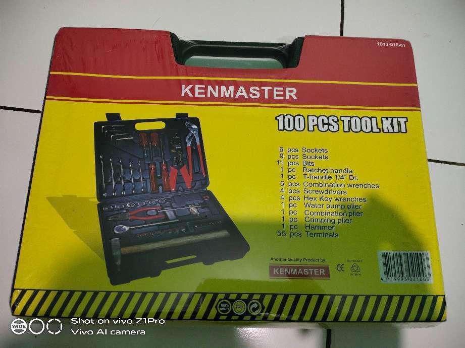 Kunci Shock Set Lengkap Toolkit Set Kenmaster N2 100 Pcs Murah Alat Perkakas Tukang Lengkap (ori)