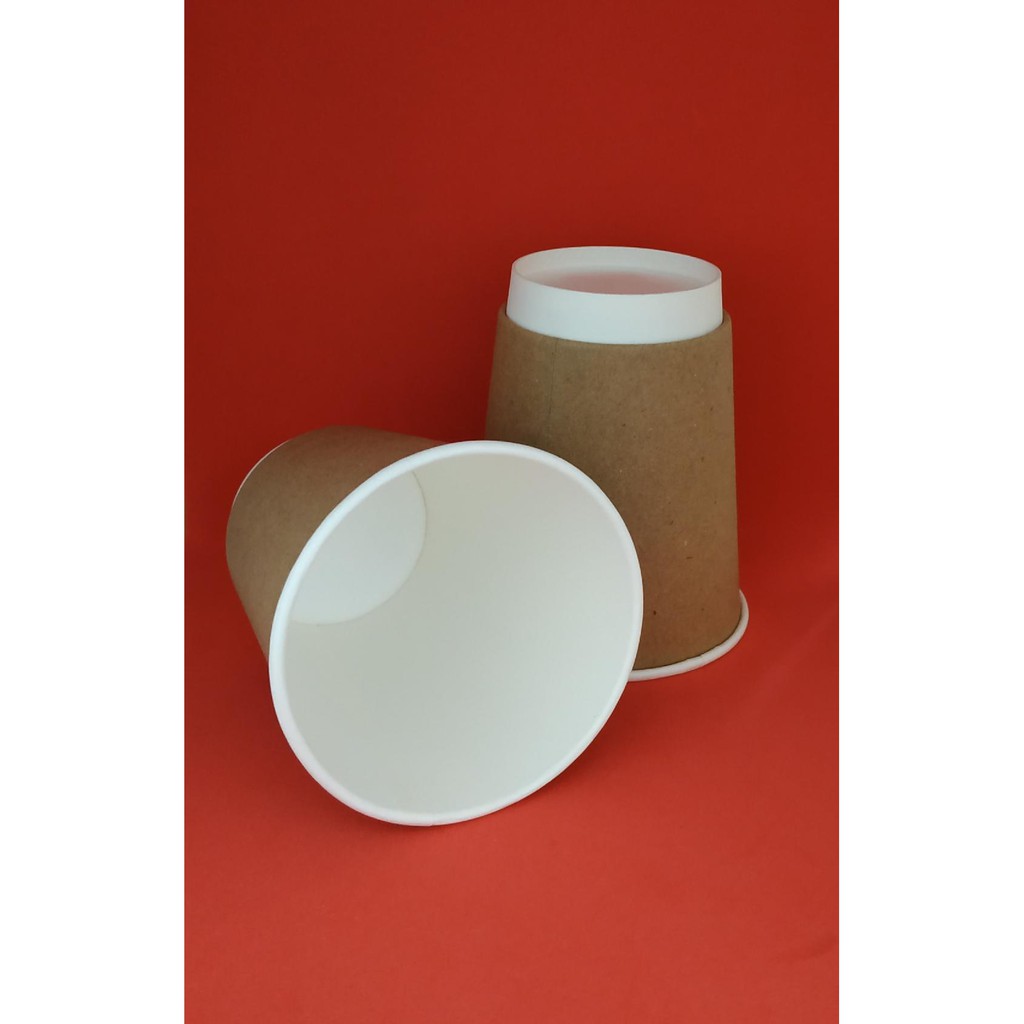 Paper Cup 8 oz Double Wall - Cup Kopi - Cup Panas - Cup Kertas - Cup ...
