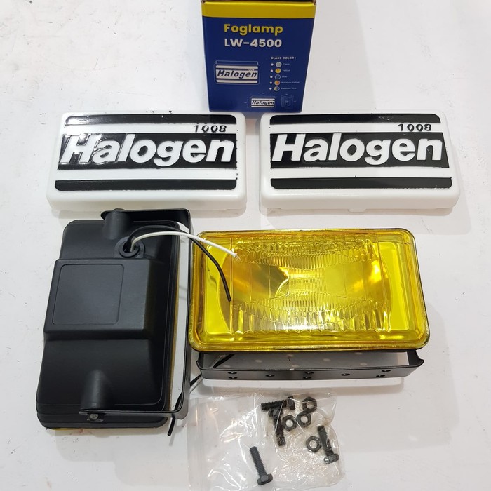 Lampu Sorot / Lampu Tembak / Fog Lamp Halogen 24V H3 Kotak Kuning