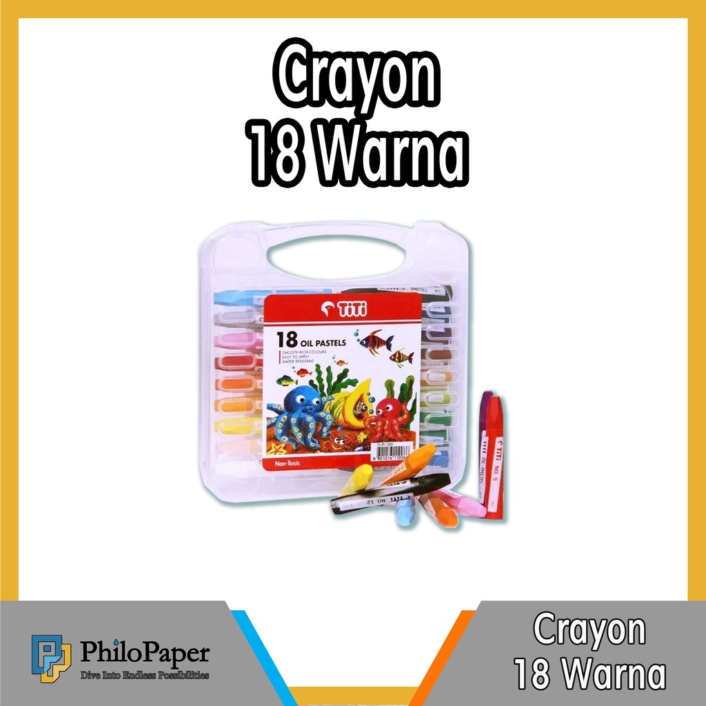

ATK ~ Crayon Titi / Joyko Isi 18 / Krayon Warna Original