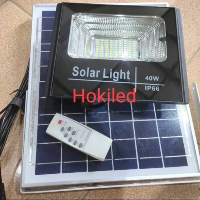 Lampu Sorot 40W Led Solar Panel Tenaga Surya Lampu Tembak 40 Watt Outdoor solar panel